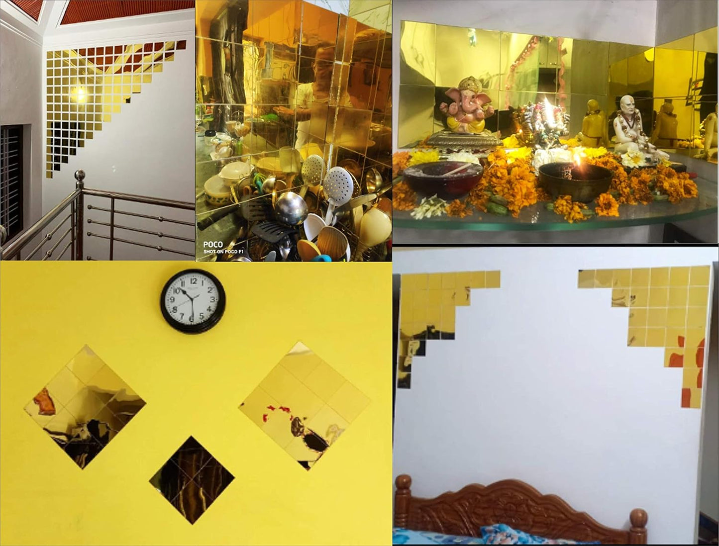 GoldSquare™ Mirror Decore (Pack of 28pcs)